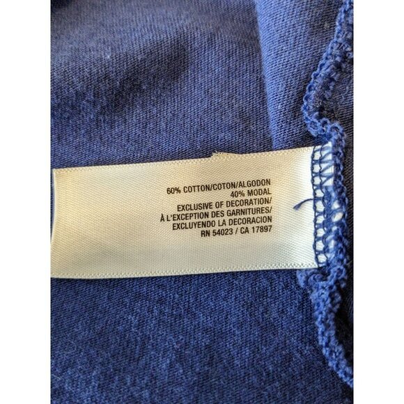 Old Navy Plus 3X Dress Blue Crochet Neckline Pocket Drawstring Goodnight Nora - Picture 7 of 8